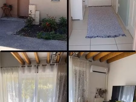 maison 42m2- jardin, terrasse, parking privatif- villa t2 residence la reynarde/ marseille