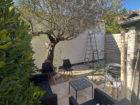 saint martin de crau : charmante maison de plain-pied avec jardinet au centre ville