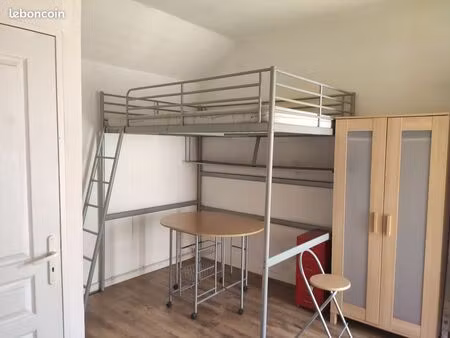 studio meublé avec jardin