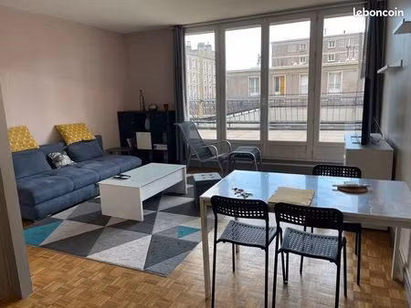 appartement t3 meublé hyper center terrasse balcon tout équipé eau et chauffage inclus