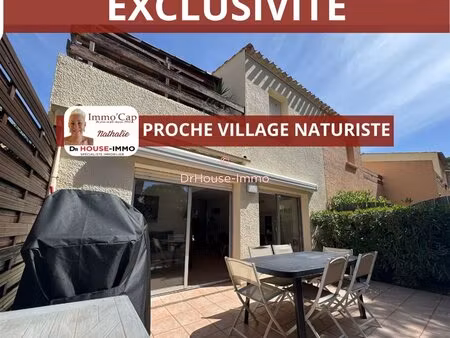 pinede - maison 3 chambres - parking - proche village naturiste avec piscine - residence..