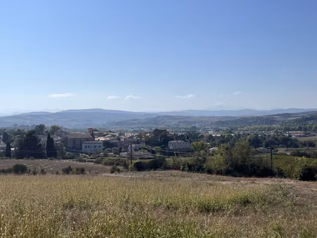 pieusse, superbe situation, vue sur les pyrénées, terrain vi