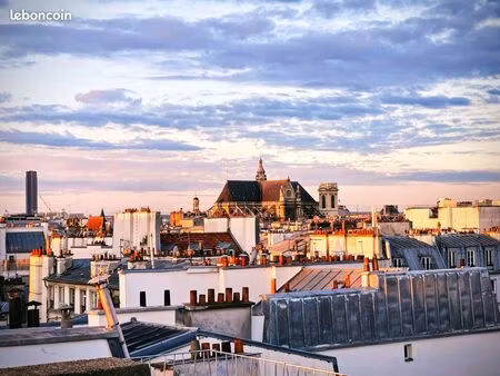 location studio duplex somptueux vue exceptionnelle paris centre