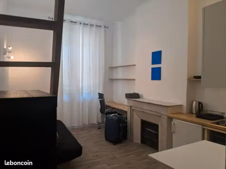 beau t1 meublé refait, 22m2 + 5m2(mezzanine), prefecture