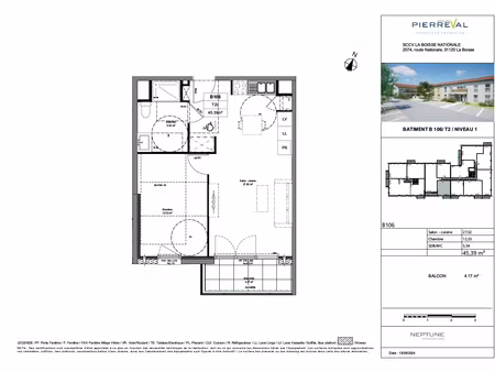 appartement t2 neuf de 46 m² disponible à la boisse - route nationale