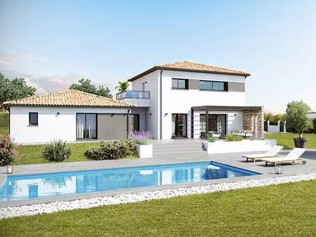 terrain avec maison neuve à vendre