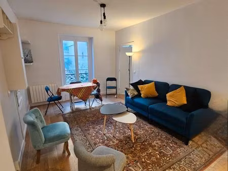 2p meublé en rdj rue descombes paris 17