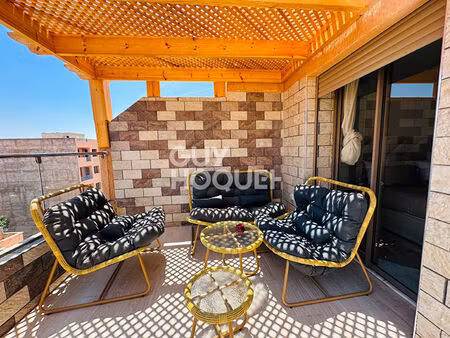à louer : superbe appartement neuf meublé au coeur de guéliz, à deux pas de carré eden
