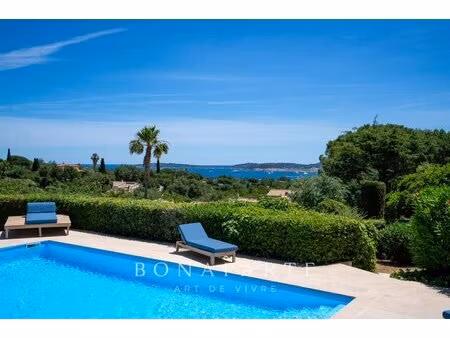 grimaud - propriété style belle epoque - vue mer face à saint-tropez