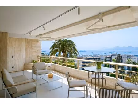 cannes californie. somptueux 4 p avec vue mer pano et parking