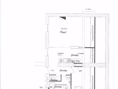 appartement ancien lyon 06 - 2 pièce(s) - 67,20 m2