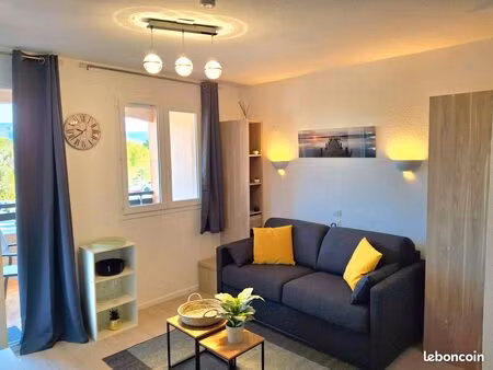 studio meublé rénové avec terrasse & piscine – valescure / saint-raphaël