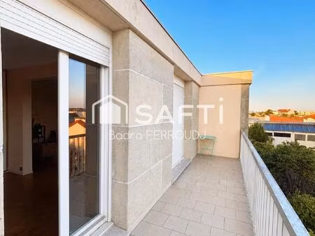 coup de cœur – grand 5 pièces avec balcon sans vis-à-vis, box et cave, à proximité du métr