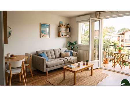 2 pieces avec extérieur + parking