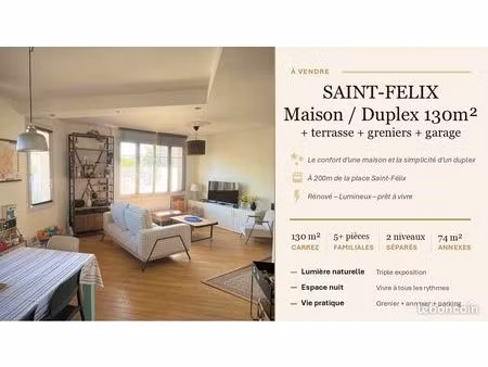 saint-felix - duplex esprit maison - 130m²