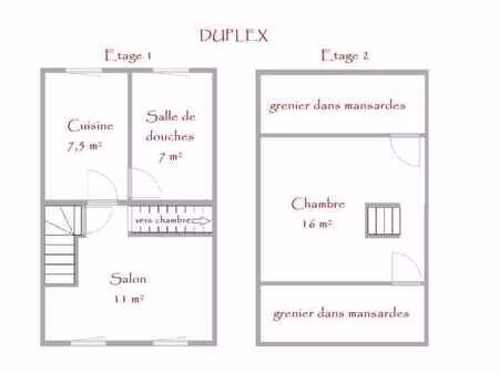 a louer : duplex une chambre - salzinnes