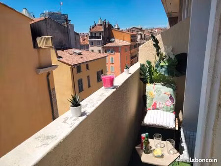 appart. t2 37m2 – 695/mois – bail etudiant – meuble+clim+asc+balcon+internet - mayol