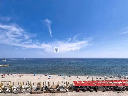 2 pieces menton hyper centre - pleine vue mer - cave