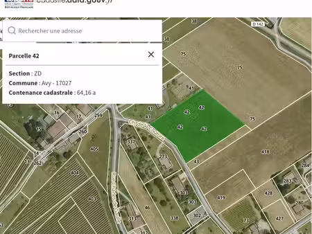 parcelle terrain 6400m2