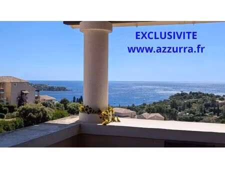 agay cap esterel superbe t3 duplex vue mer panoramique. parking prive