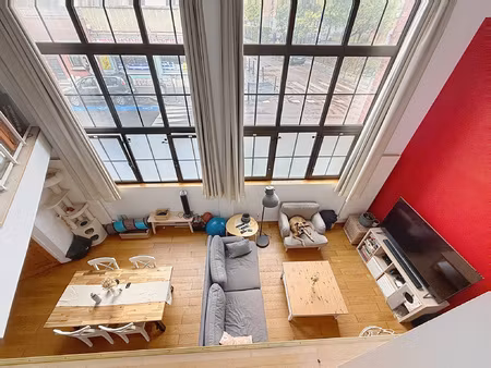 loft avec garage privé de 95m2, 2 chambres, à roubaix