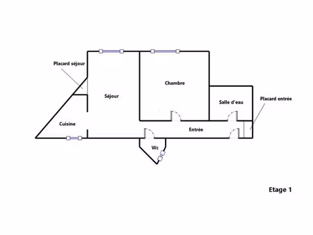 a louer - appartement t2 de 39.17m²