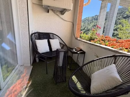 la trinité – 3 pièces avec mezzanine, balcon, vue verdure et calme, résidence avec piscine