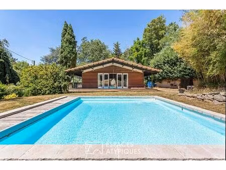 maison chalet sur les hauteurs de limonest, avec piscine