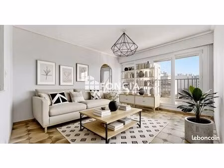 à vendre - 4 pièces en étage élevé avec balcon, garage et cave - nice ouest