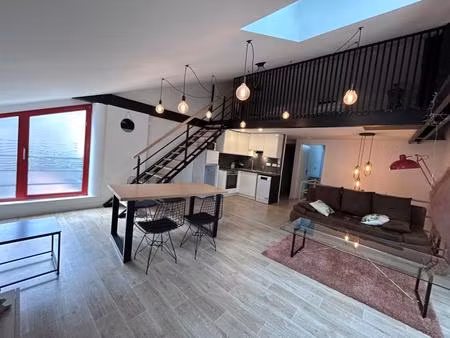 a louer - appartement duplex meublé 2 pièces - nancy