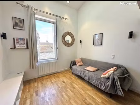 t2 meublé de 34 m² – gare saint-jean / bordeaux (450 chauffage eau et charges inclus)