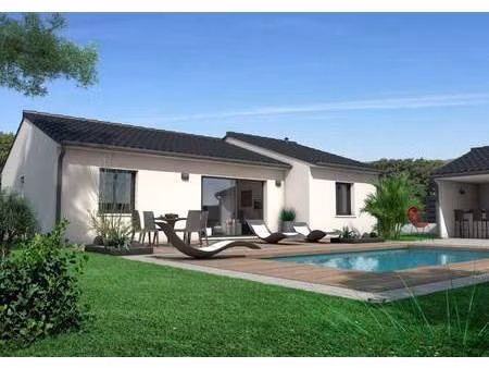 terrain avec maison neuve à vendre