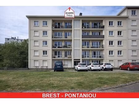 finistere - brest (29200) - a vendre - appartement - t3 - dernier etage - balcon - dalle..