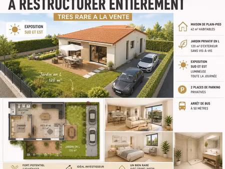 vente maison 2 pièces 42 m² belleville-en-beaujolais (69220)