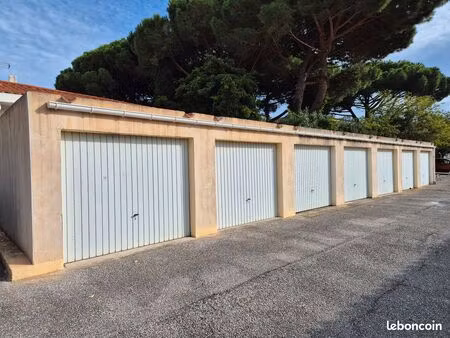 canet plage port garage individuel 14 m2 rdc