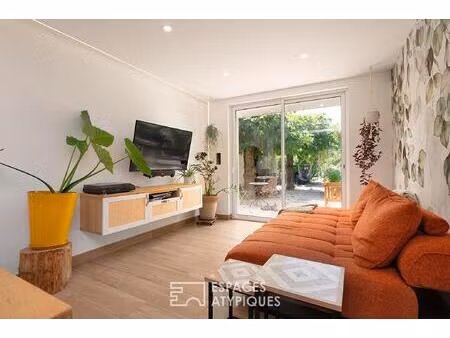 élégante maison rénovée avec garage et grand jardin