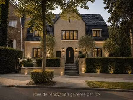 uccle–villa 3 façades à rénover–entre av defré et observato