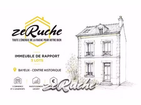 immeuble de rapport en monopropriété – centre historique de bayeux