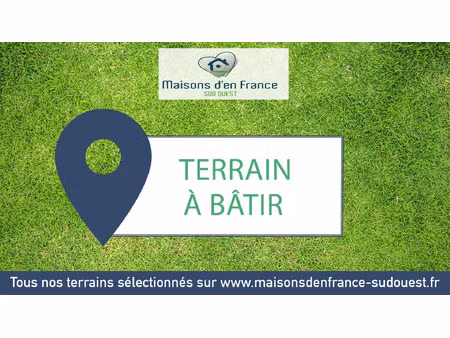 terrain à bâtir de 500 m² à bougue (40)