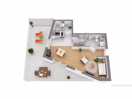location appartement 1 pièce 36 m² à compiegne (60200), 647 €