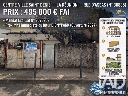 vente terrain à bâtir 333 m²
