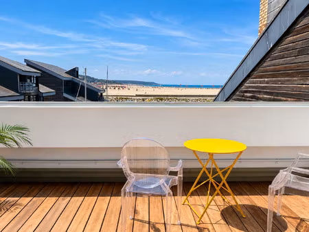splendide 2 pp de 48,67 m2 face mer - port deauville