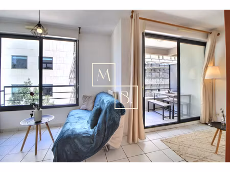 a saisir ! studio meublé port marianne a louer 22m2 avec bal