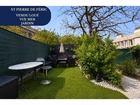 2 pièces 31 m² - jardin de plus 40 m2 au calme - saint-pierre-de-féric - loue 700 euros fi