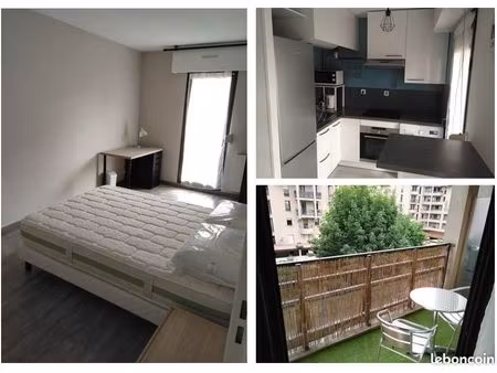 t2 meublé 47 m2, balcon/parking, métro ligne a jolimont