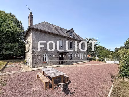 maison hambye 5 pièce(s) 117 m2 1,3 hectares attenant bâtiment 200m²