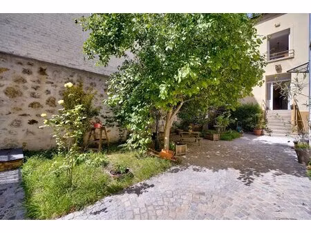 butte aux cailles, maison en copropriété de sol de 240m² avec jardin privatif
