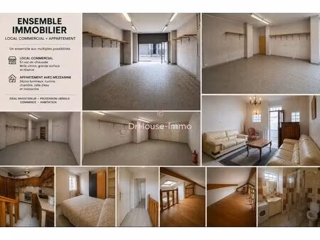 ensemble immobilier 126 m² - commerce & appartement - proche métro