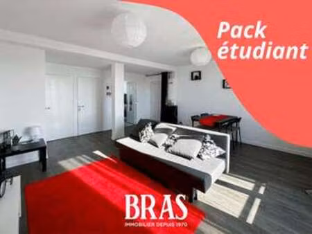 location appartement 3 pièces meublé à nantes (44000) : à louer 3 pièces meublé / 55m² nan