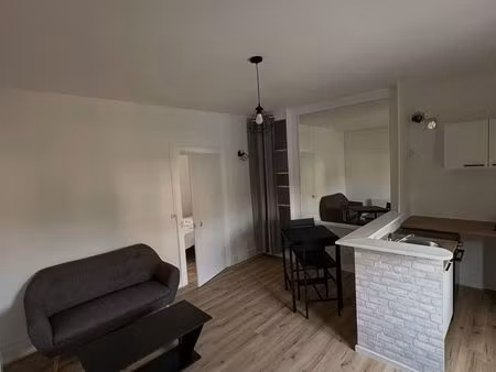 t2 meublé rénové 32 m2 - parking - cour commune - fibre - disponible de suite